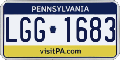 PA license plate LGG1683