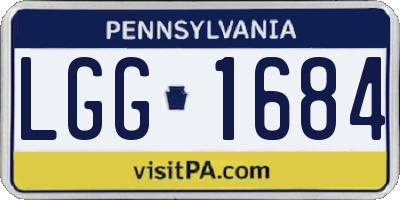 PA license plate LGG1684