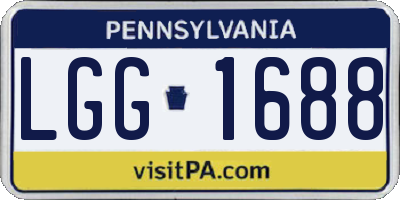 PA license plate LGG1688