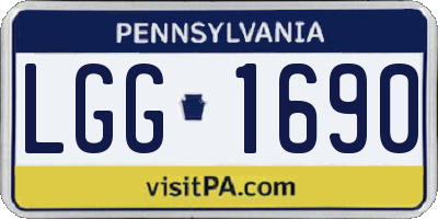 PA license plate LGG1690
