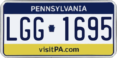 PA license plate LGG1695