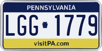 PA license plate LGG1779