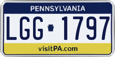 PA license plate LGG1797