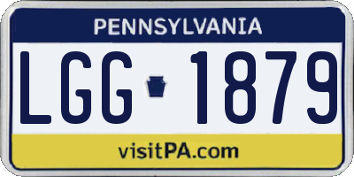 PA license plate LGG1879