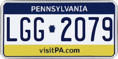 PA license plate LGG2079