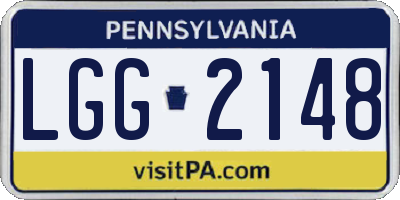 PA license plate LGG2148
