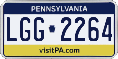 PA license plate LGG2264