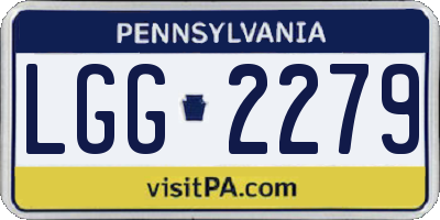 PA license plate LGG2279