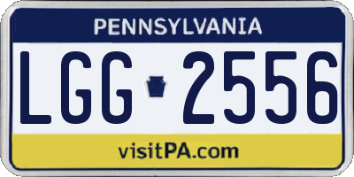 PA license plate LGG2556