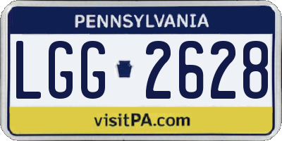 PA license plate LGG2628