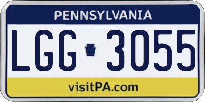 PA license plate LGG3055