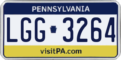 PA license plate LGG3264