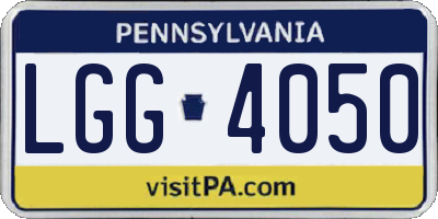 PA license plate LGG4050