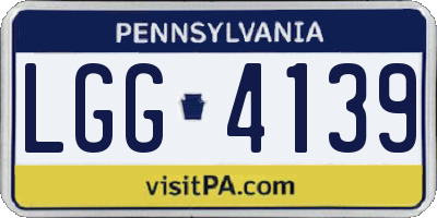 PA license plate LGG4139