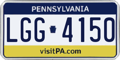 PA license plate LGG4150