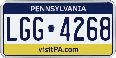 PA license plate LGG4268