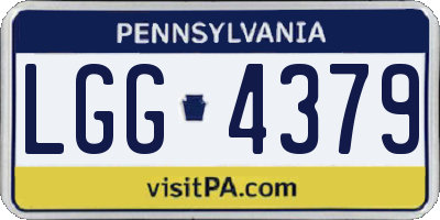 PA license plate LGG4379
