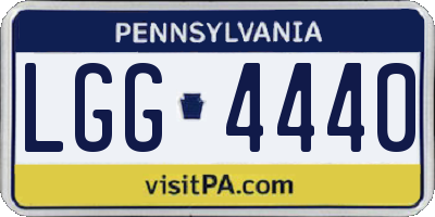 PA license plate LGG4440