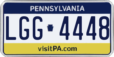 PA license plate LGG4448