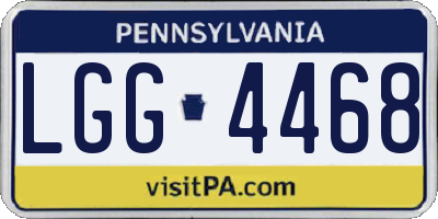 PA license plate LGG4468