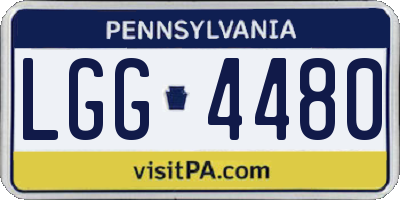 PA license plate LGG4480