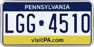 PA license plate LGG4510