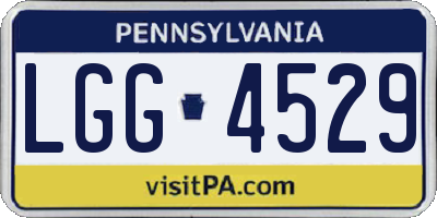 PA license plate LGG4529