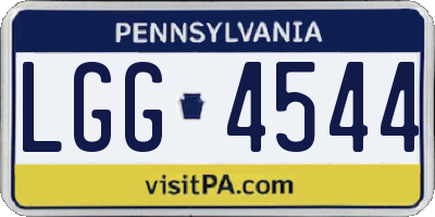 PA license plate LGG4544