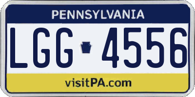 PA license plate LGG4556