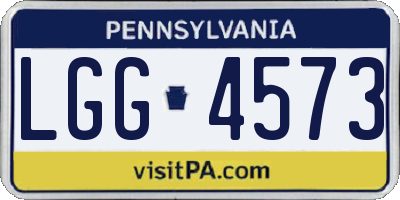 PA license plate LGG4573