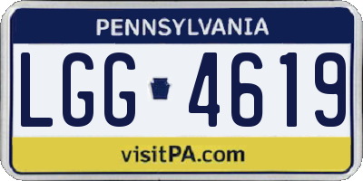 PA license plate LGG4619