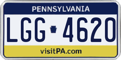 PA license plate LGG4620