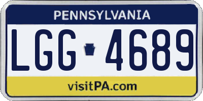 PA license plate LGG4689