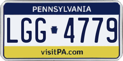 PA license plate LGG4779