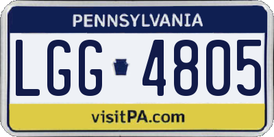 PA license plate LGG4805