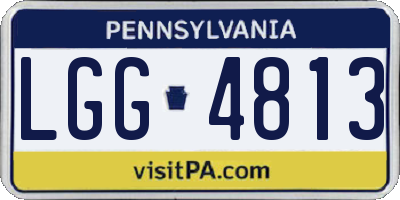 PA license plate LGG4813