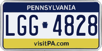 PA license plate LGG4828