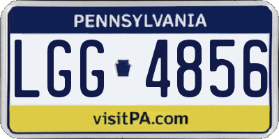 PA license plate LGG4856
