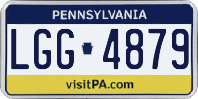 PA license plate LGG4879