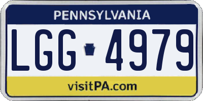 PA license plate LGG4979