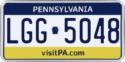 PA license plate LGG5048