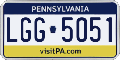 PA license plate LGG5051