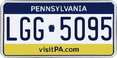 PA license plate LGG5095