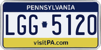 PA license plate LGG5120