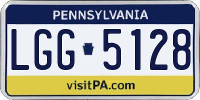 PA license plate LGG5128