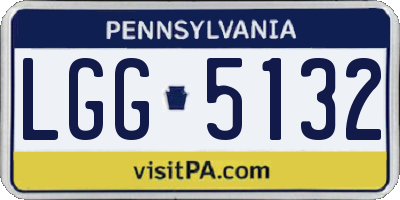 PA license plate LGG5132