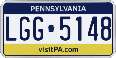 PA license plate LGG5148