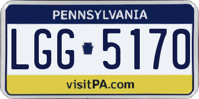 PA license plate LGG5170