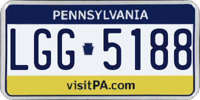 PA license plate LGG5188