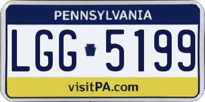 PA license plate LGG5199